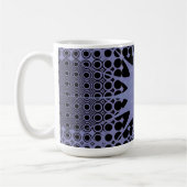 Abstracte Kunst Paarse Ruimte Fractal Koffiemok (Links)