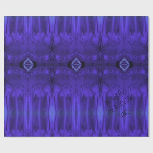 Abstracte kunst Paarse verf Cadeaupapier (Vlak)