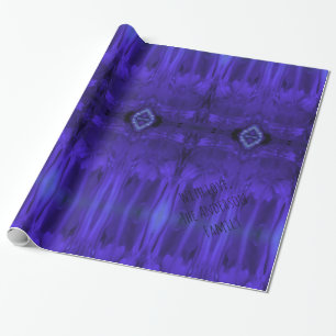 Abstracte kunst Paarse verf Cadeaupapier