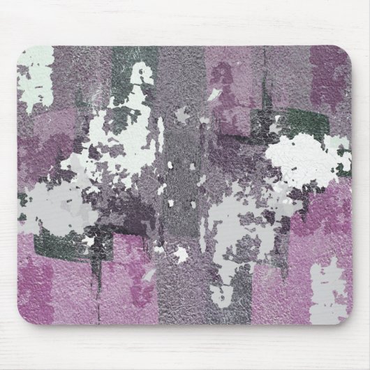 Abstracte kunst paarse verf muismat (Voorkant)