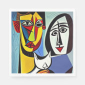 Abstracte Kunst Papieren Servet (Voorkant)