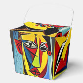 Abstracte kunst partij gunsten bedankdoosjes (Voorkant)