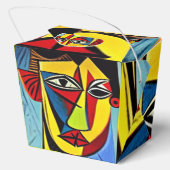 Abstracte kunst partij gunsten bedankdoosjes (Achterkant)