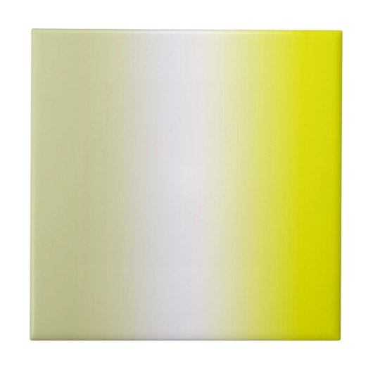 Abstracte Kunst Pastel Geel Wit Grijs Tegeltje (Voorkant)