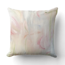 abstracte kunst pastel kussen