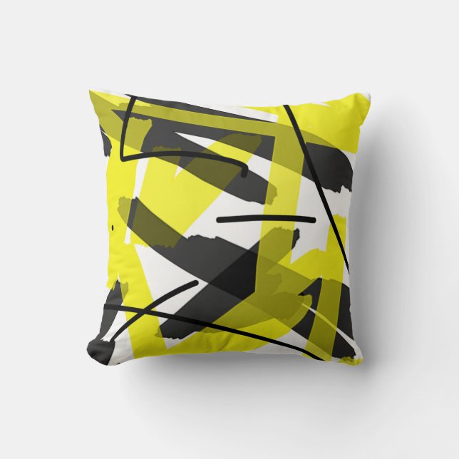 Abstracte Kunst Pastel Kussenhoes Pillow Kussen (Voorkant)
