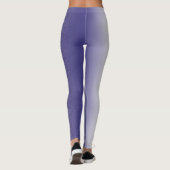 Abstracte kunst Pastel Lavender Paars White Leggings (Achterkant)