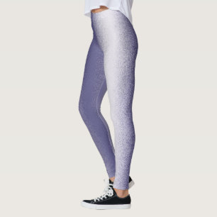Abstracte kunst Pastel Lavender Paars White Leggings