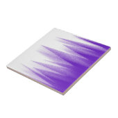 Abstracte kunst Pastel Lavender Paars White Tegeltje (Zijkant)