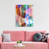 Abstracte kunst - Pastoral Midnight - Rechthoekige Canvas Afdruk (Insitu (Woonkamer))