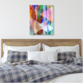 Abstracte kunst - Pastoral Midnight - Rechthoekige Canvas Afdruk (Insitu (Slaapkamer))