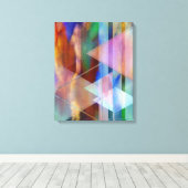 Abstracte kunst - Pastoral Midnight - Rechthoekige Canvas Afdruk (Insitu (Houten vloer))