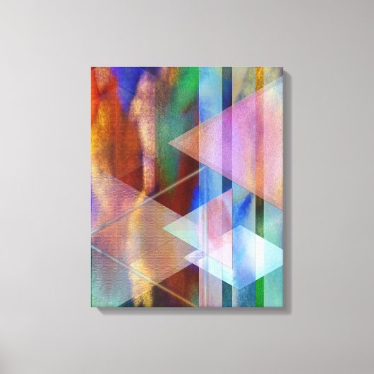 Abstracte kunst - Pastoral Midnight - Rechthoekige Canvas Afdruk (Voorkant)