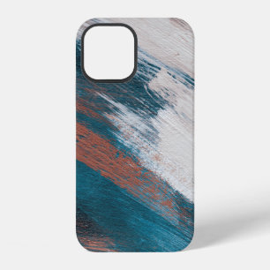 Abstracte kunst. Penseelstreken op papier. Vintage iPhone 12 Hoesje