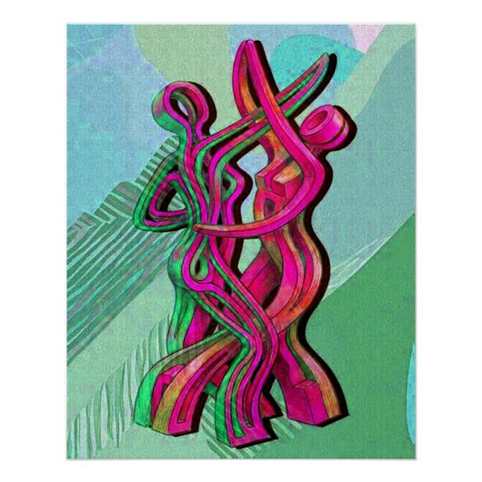 abstracte kunst perfect poster (Voorkant)