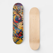Abstracte kunst persoonlijk skateboard (Voorkant)