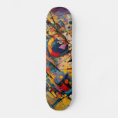 Abstracte kunst persoonlijk skateboard (Voorkant)