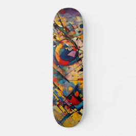 Abstracte kunst persoonlijk skateboard