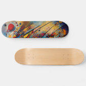 Abstracte kunst persoonlijk skateboard (Horizontaal)