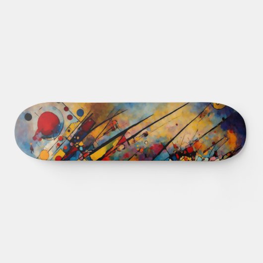Abstracte kunst persoonlijk skateboard (Horizontaal)