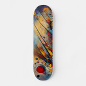 Abstracte kunst persoonlijk skateboard (Voorkant)
