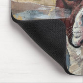Abstracte Kunst Pitbull Versie 1 Muismat (Hoek)