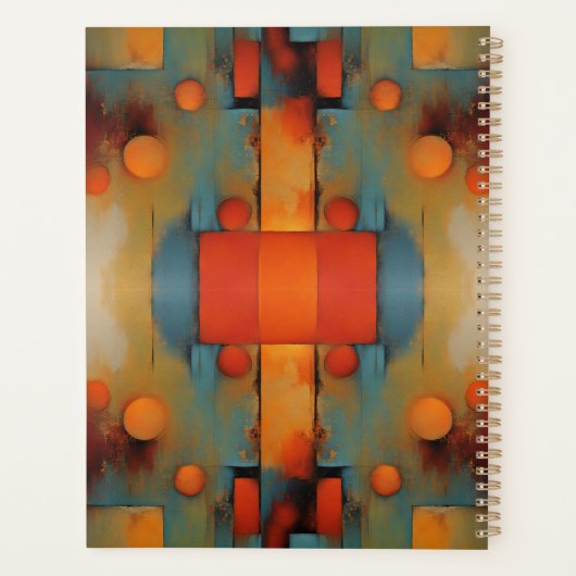 Abstracte kunst planner (Achterkant)