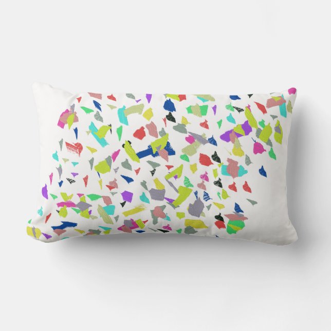 Abstracte Kunst Positieve Vibe Worp Kussen Cushion (Voorkant)