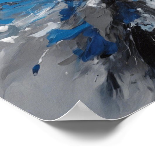 Abstracte kunst poster (Hoek)