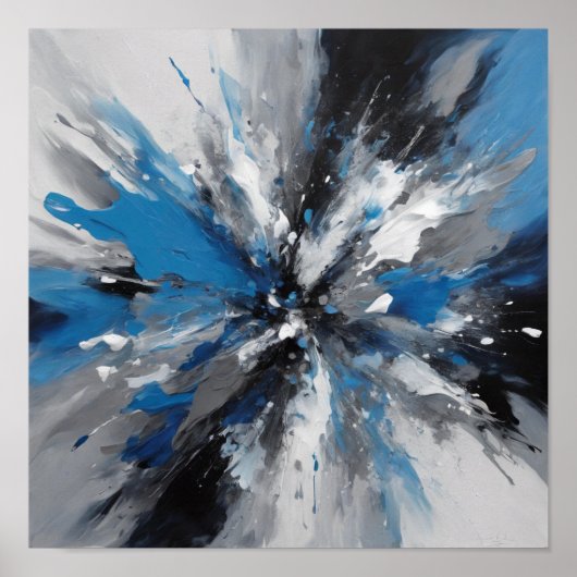 Abstracte kunst poster (Voorkant)