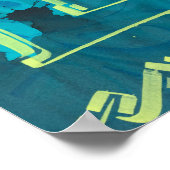 Abstracte kunst poster (Hoek)