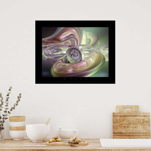 Abstracte kunst poster (Keuken)