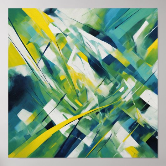 Abstracte kunst poster (Voorkant)