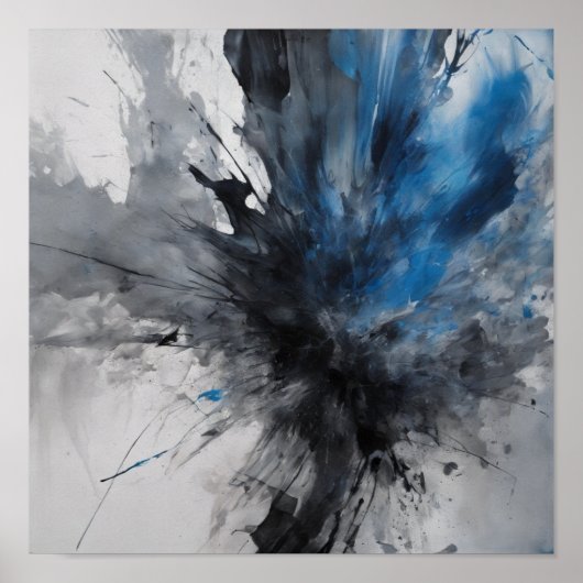 Abstracte kunst poster (Voorkant)