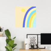 abstracte kunst poster (Thuiskantoor)
