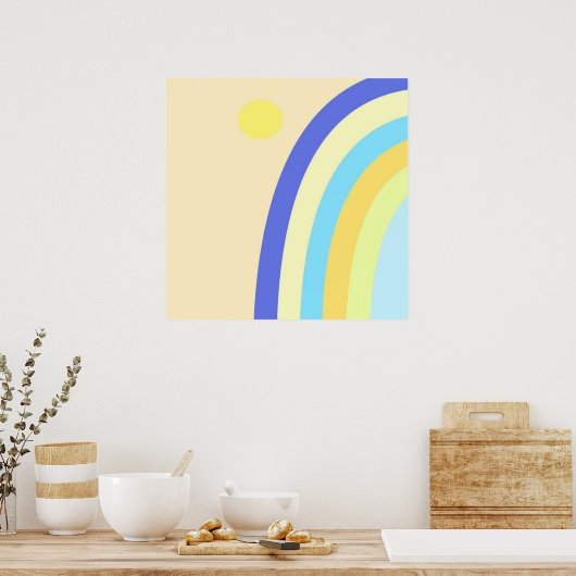 abstracte kunst poster (Keuken)