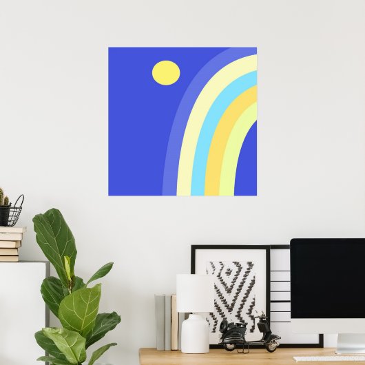 abstracte kunst poster (Thuiskantoor)