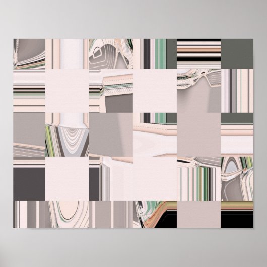 Abstracte kunst poster (Voorkant)