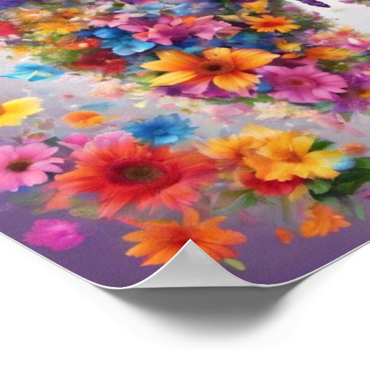 Abstracte kunst poster (Hoek)