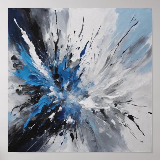 Abstracte kunst poster (Voorkant)