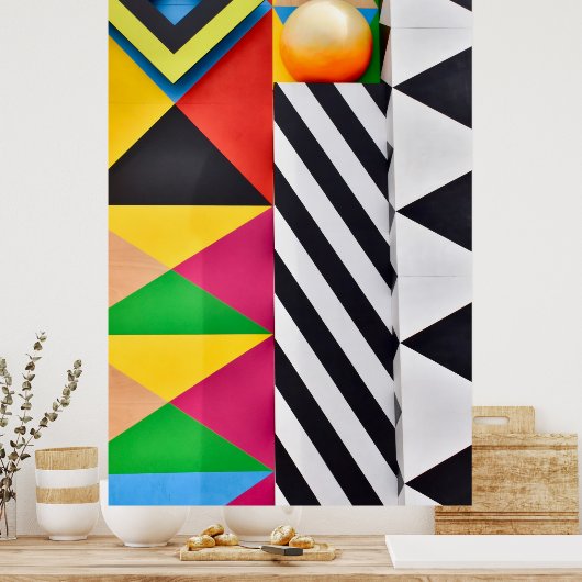 Abstracte kunst poster (Keuken)