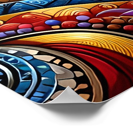 Abstracte Kunst Poster (Hoek)