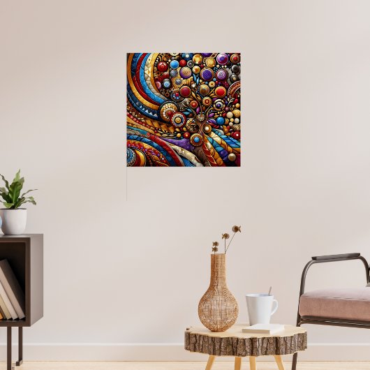 Abstracte Kunst Poster (Woonkamer 3)