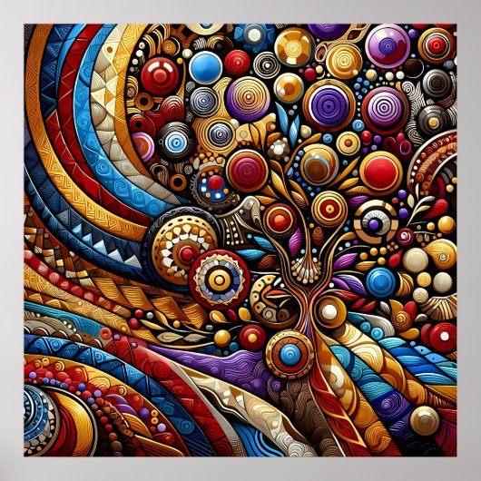Abstracte Kunst Poster (Voorkant)