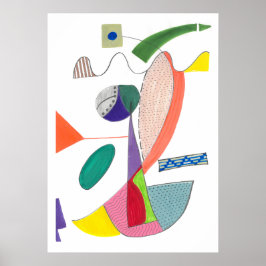 Abstracte kunst poster