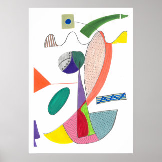 Abstracte kunst poster