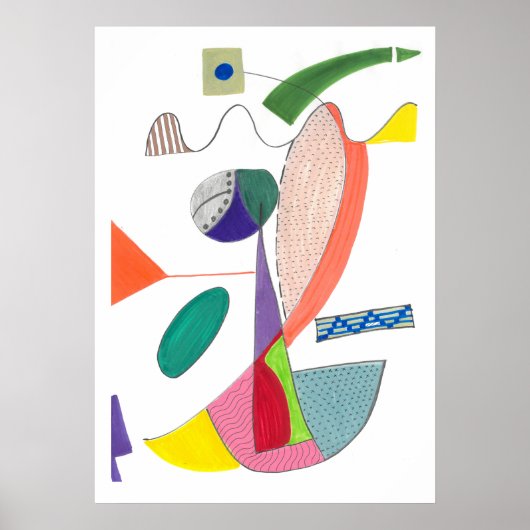 Abstracte kunst poster (Voorkant)