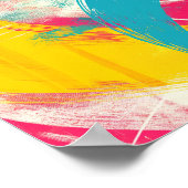 Abstracte kunst print Poster (Hoek)