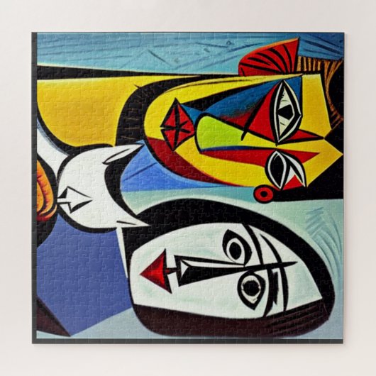 Abstracte kunst puzzel (Horizontaal)