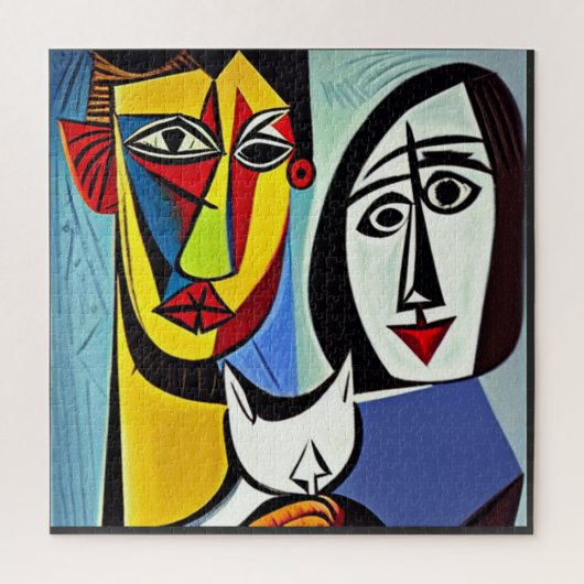 Abstracte kunst puzzel (Verticaal)